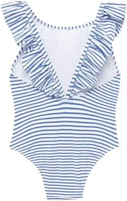 Ruffle striped swimsuit
