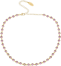 Ettika Bezel-Set Link Necklace, 12"-15.5"
