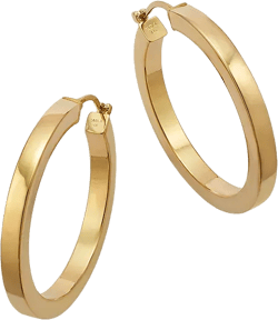Bloomingdale's Fine Collection 14K Yellow Gold Square Polished Tube Hoop 