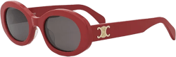 CELINE Triomphe Oval Sunglasses, 52mm