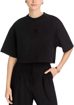 Anine Bing Myers Cropped Tee  