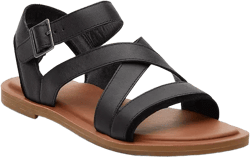 TOMS Women's Sloane Leather Flat Sandals