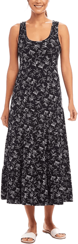 Karen Kane Floral Tiered Midi Dress