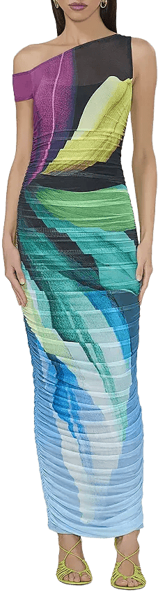 AFRM Biona Asymmetrical Maxi Dress