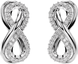 Swarovski Hyperbola Infinity Stud Earrings