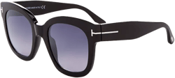 Tom Ford Beatrix Mirrored Square Sunglasses, 52mm