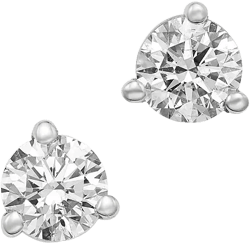 Bloomingdale's Fine Collection Certified Diamond Stud Earrings in 18K White Gold, 0.33 tcw 