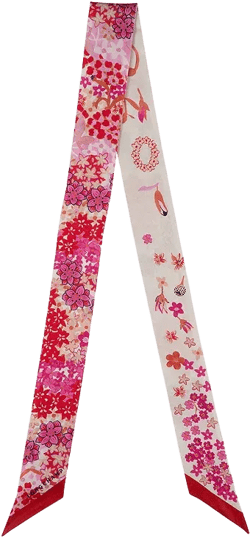 Longchamp Collier de Fleurs Silk Headband