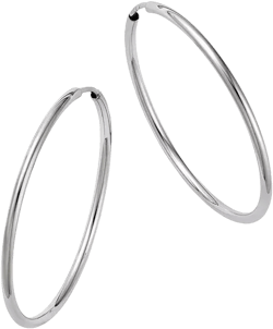 Bloomingdale's Fine Collection 14K White Gold Small Endless Hoop Earrings 