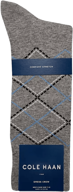 Cole Haan Argyle Crew Dress Socks
