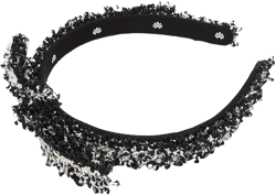Lele Sadoughi Tweed Ribbon Headband 