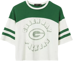 Junk Food Clothing Women's NFL Green Bay Packers Hail Mary Tee