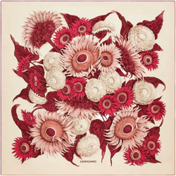 Ferragamo Sunflower Silk Scarf