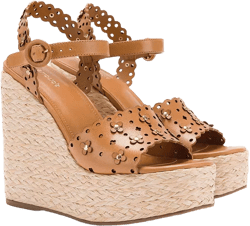 Larroudé Women's Jasmine Flower Detail Espadrille Wedge Platform Sandals