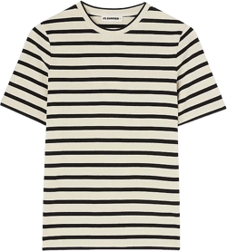 Jil Sander Ribbed Cotton Crewneck Tee 
