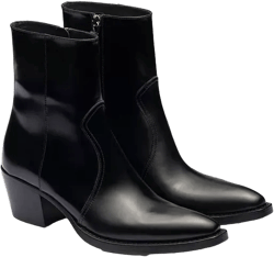 Prada Women's Brushed Leather Camperos Boots