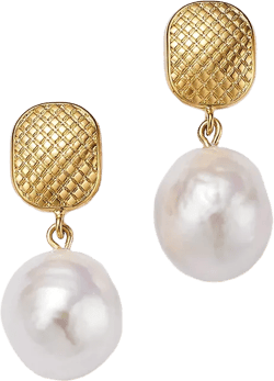 Bloomingdale's Fine Collection Cultured Freshwater Baroque Pearl Drop Earrings in 14K Yellow Gold