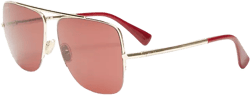 Max Mara Menton Aviator Sunglasses, 59mm