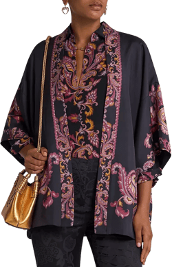 Etro Silk Kimono Jacket