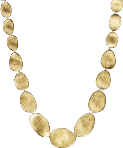 Marco Bicego 18K Yellow Gold Engraved Lunaria Necklace, 18" 