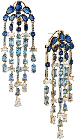 Nadri Rockstars Mixed Cubic Zirconia Chandelier Earrings