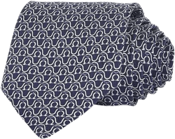 Ferragamo Silk Classic Gancini Link Tie