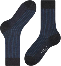 Falke Shadow Mercerized Cotton & Nylon Dress Socks