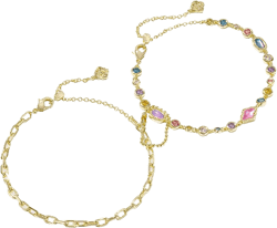 Kendra Scott Mini Elisa Abbie Delicate Chain Bracelet Set