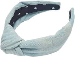 Lele Sadoughi Denim Knotted Headband