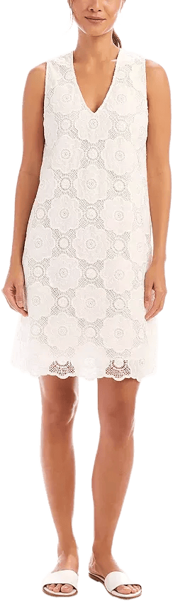 Karen Kane Crochet Sleeveless Mini Dress