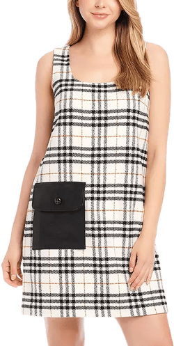 Karen Kane Plaid Shift Dress  