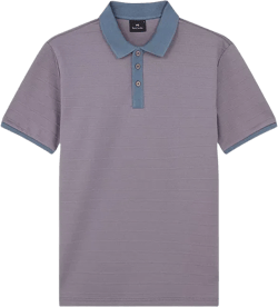 PS Paul Smith Tonal Stripe Short Sleeve Polo Shirt