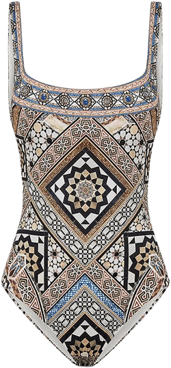 Camilla Underwire One Piece Swimsuit in Make Me Your Mosaic  