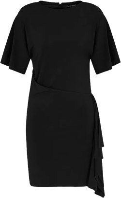 Emporio Armani Wrap Waist Jersey T Shirt Dress