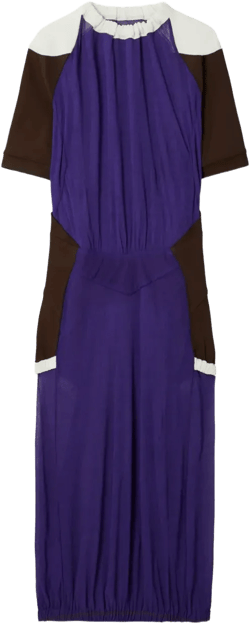 colour-block midi dress
