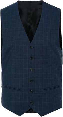 Prince-of-Wales-check wool waistcoat