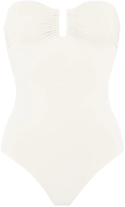 Cassiopée ruched bandeau swimsuit