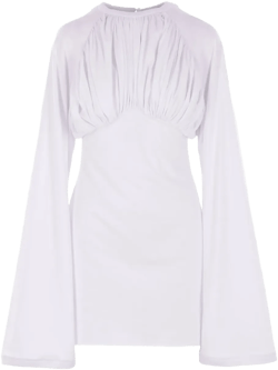 draped-detail mini dress