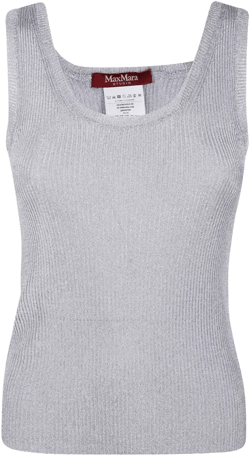 ribbed-knit tank top