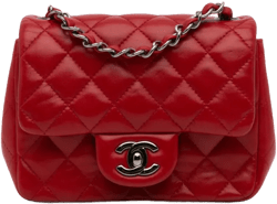 2014-2015 Mini Square Classic Lambskin Single Flap crossbody bag