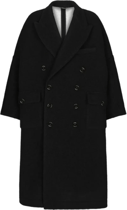 oversized double-breasted coat