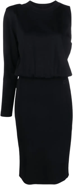 single-long sleeve mid dress 