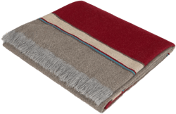 logo-knitted blanket
