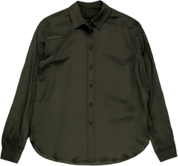Gaia satin button-up shirt