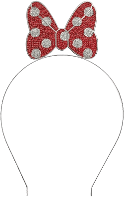 Disney Minnie Mouse Bow Glitzy Metal Headband
