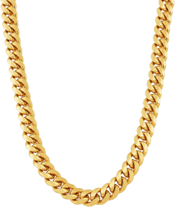 Cuban Link 26" Chain Necklace in 18k Gold-Plated Sterling Silver or Sterling Silver