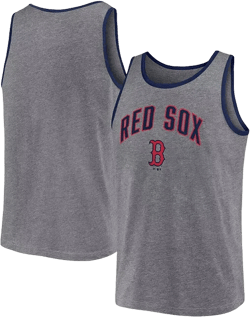 Men's Heather Gray Boston Red Sox Primary Tank Top