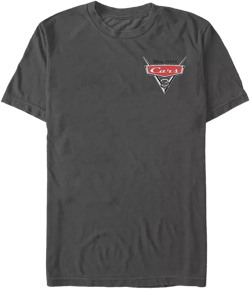 Pixar-Cars 3 Men's Movie Title Logo Short Sleeve T-Shirt