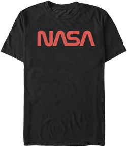 NASA Men's Simple Logo Short Sleeve T- shirt