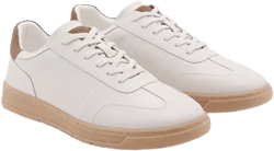 Mango Men's Contrasting Panel Leather Sneakers